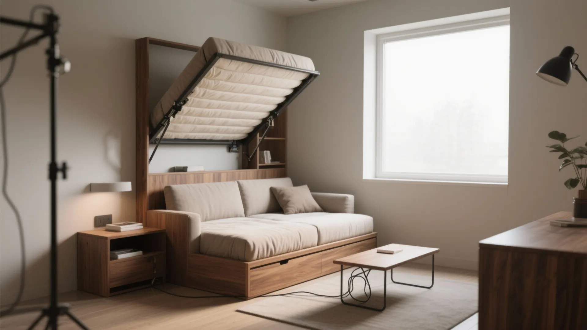 1. Layered multifunctional furniture