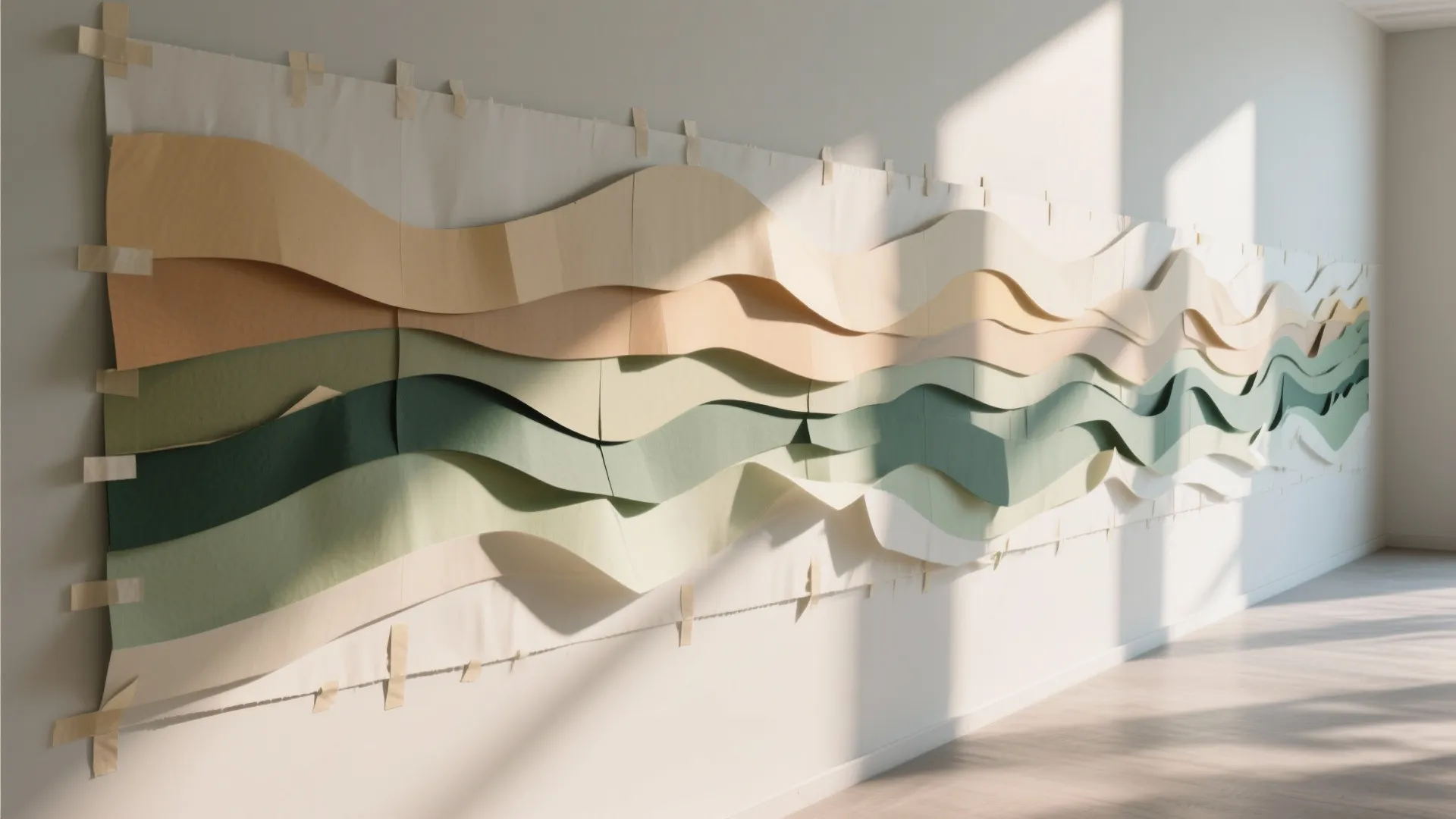3. Layered Paper Mural