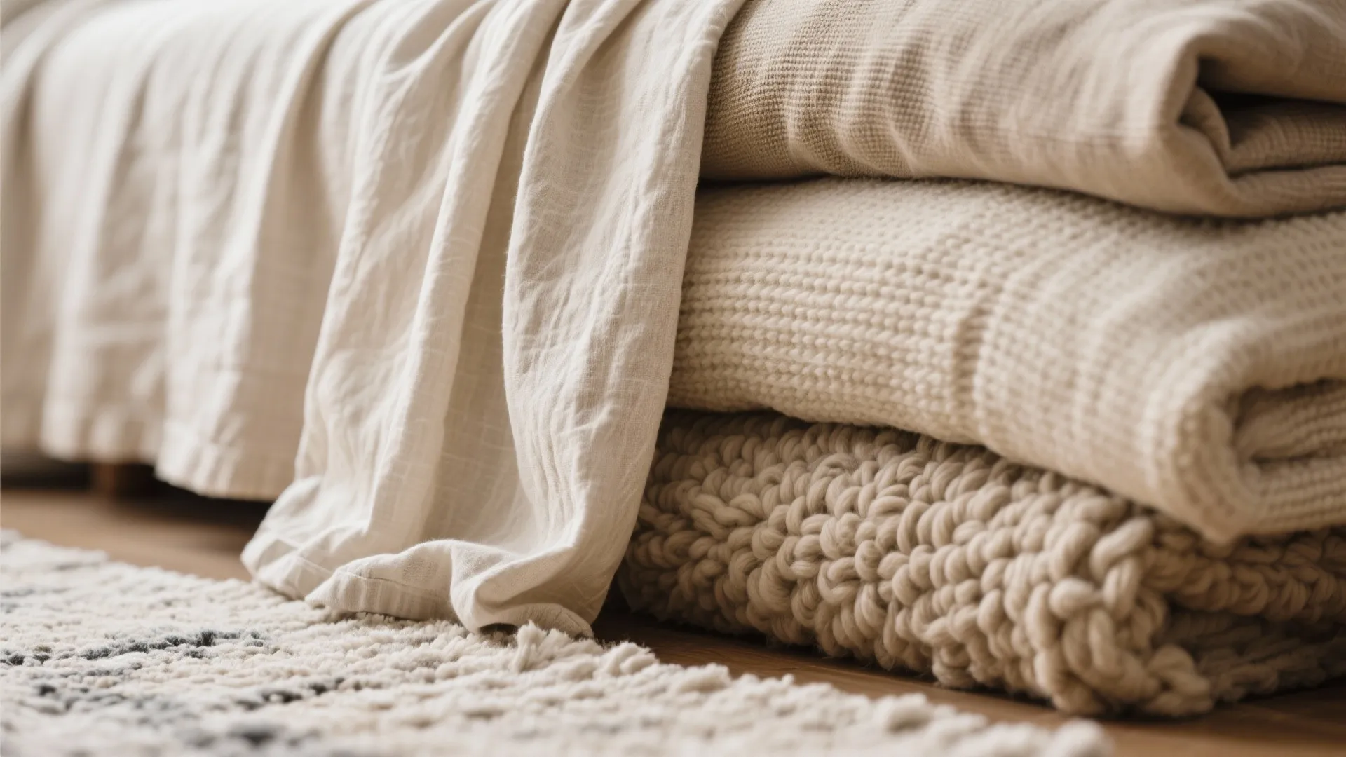 4. Layered Textures with Natural Fabrics