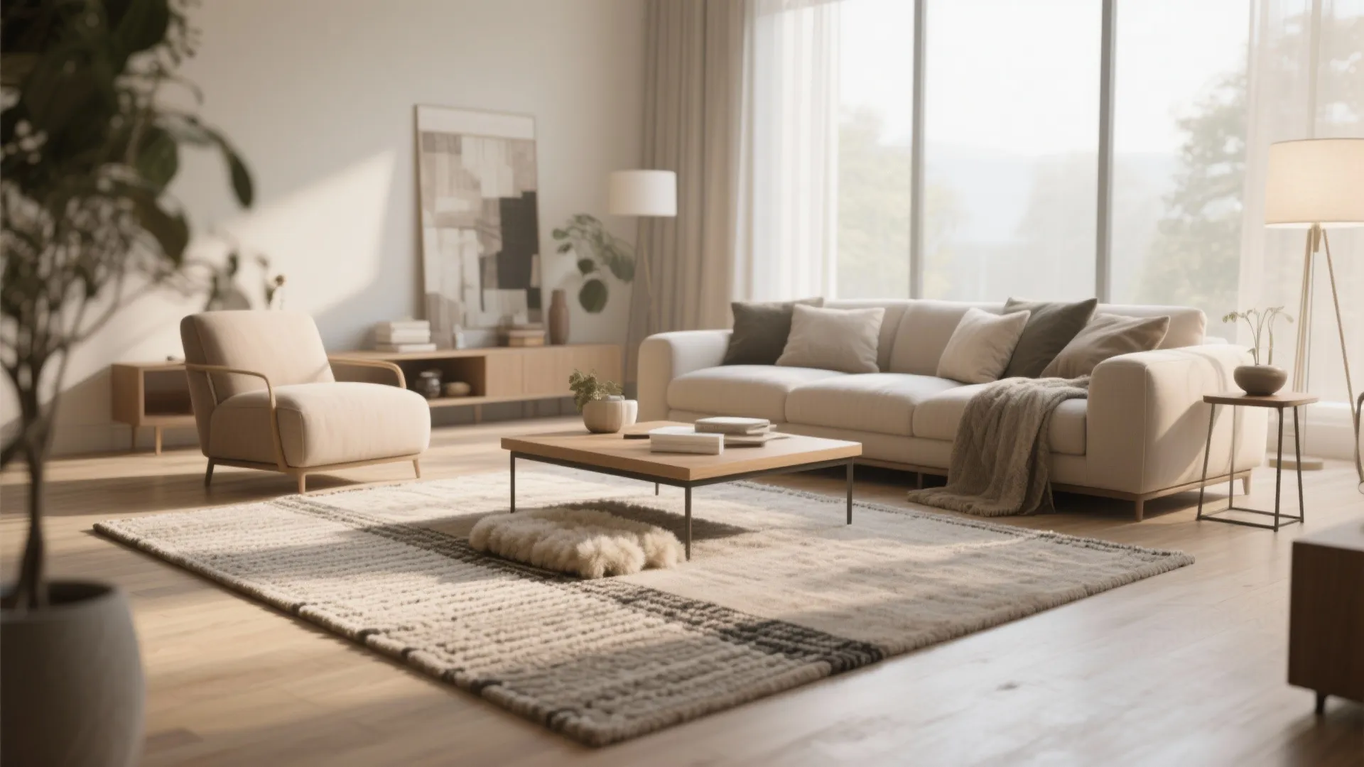 10. Layering Neutral Rugs for Depth