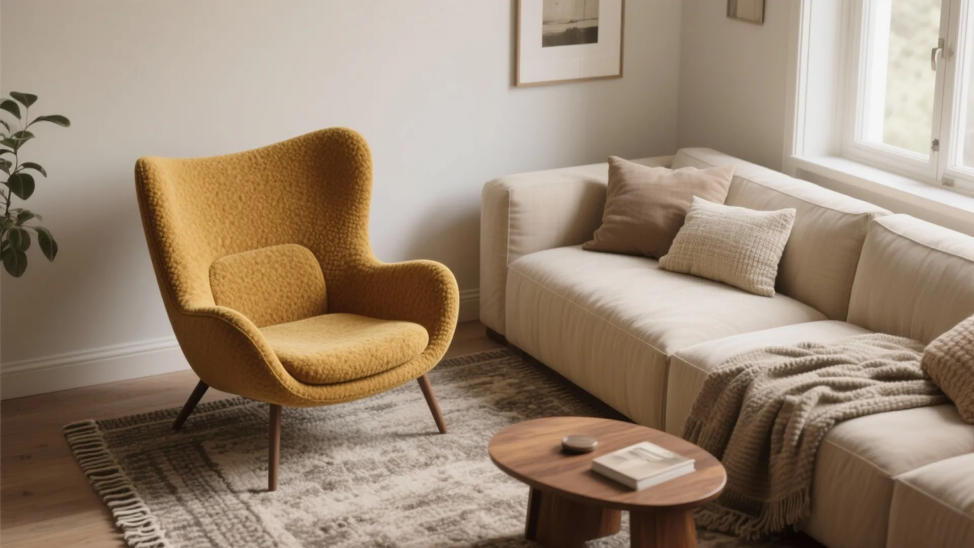 Layered Neutrals with a Statement Piece