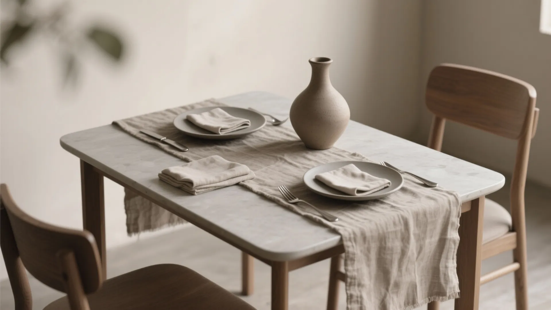 Layered Neutrals: Linen, Stoneware, and Subtle Texture