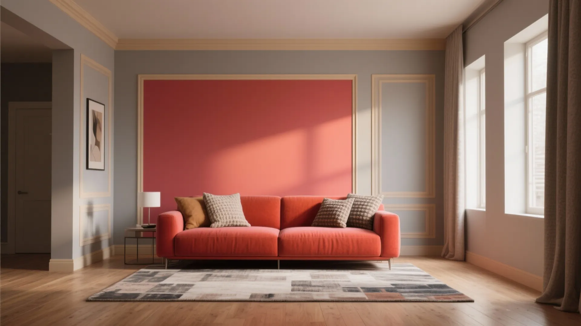 1. Layered neutrals with one lively accent