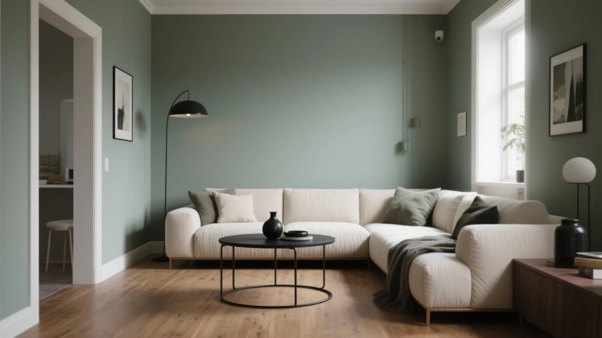 Layered Neutrals with a Grey-Green Base