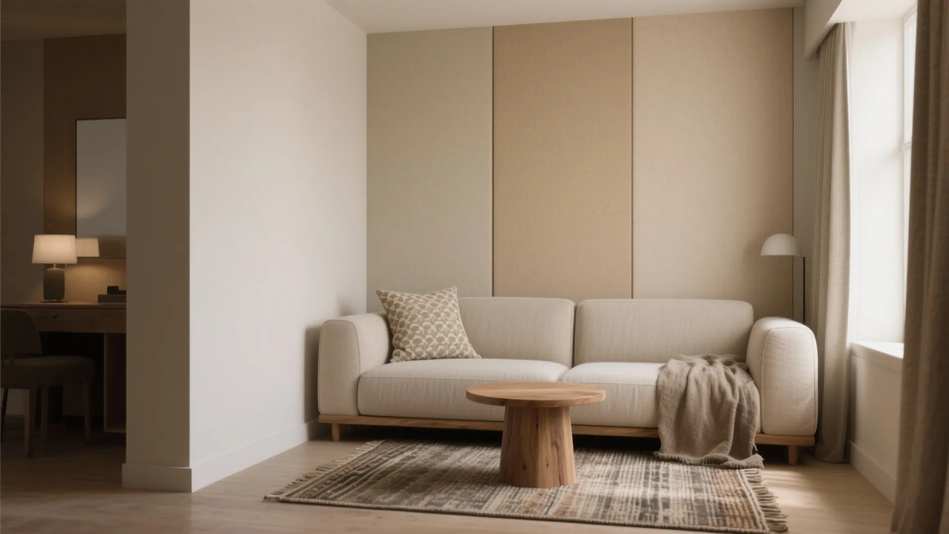 1. Layered Neutrals for a Cozy Monochrome