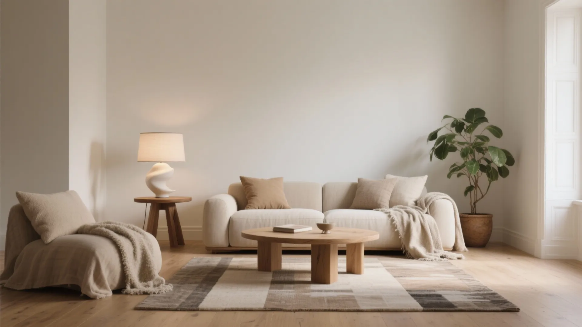 Layered neutrals for cozy minimalism