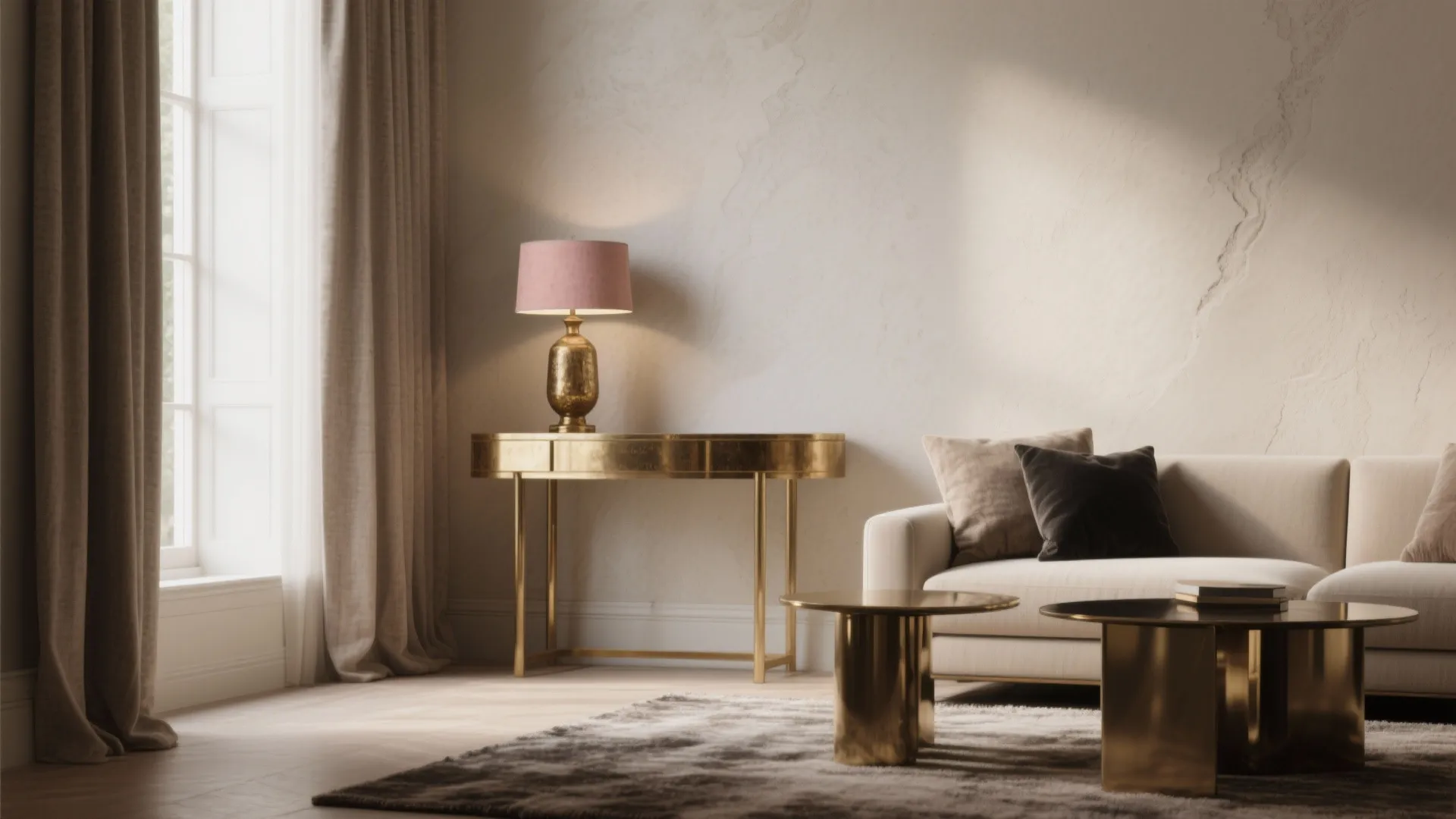 1. Layered Neutrals with Metallic Accents