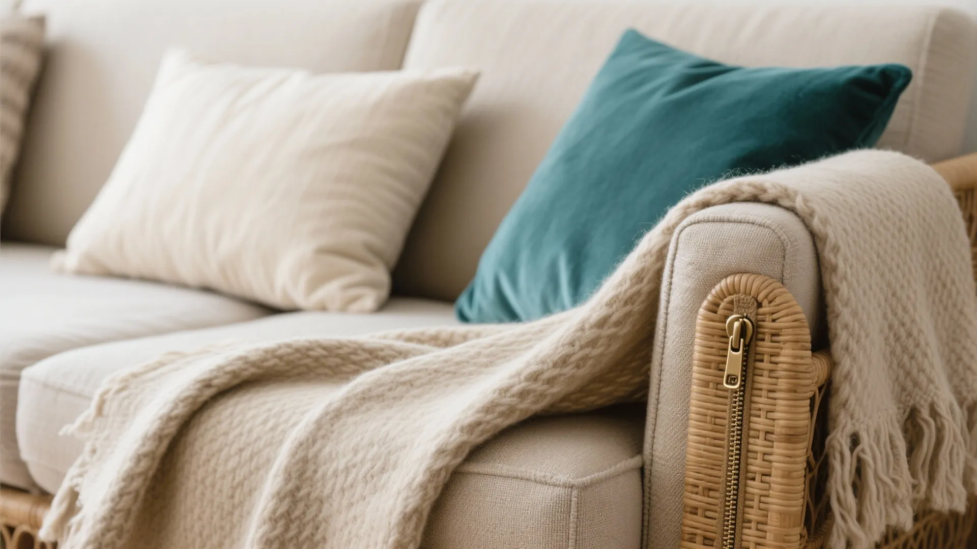 Light, Layered Neutrals With One Confident Accent