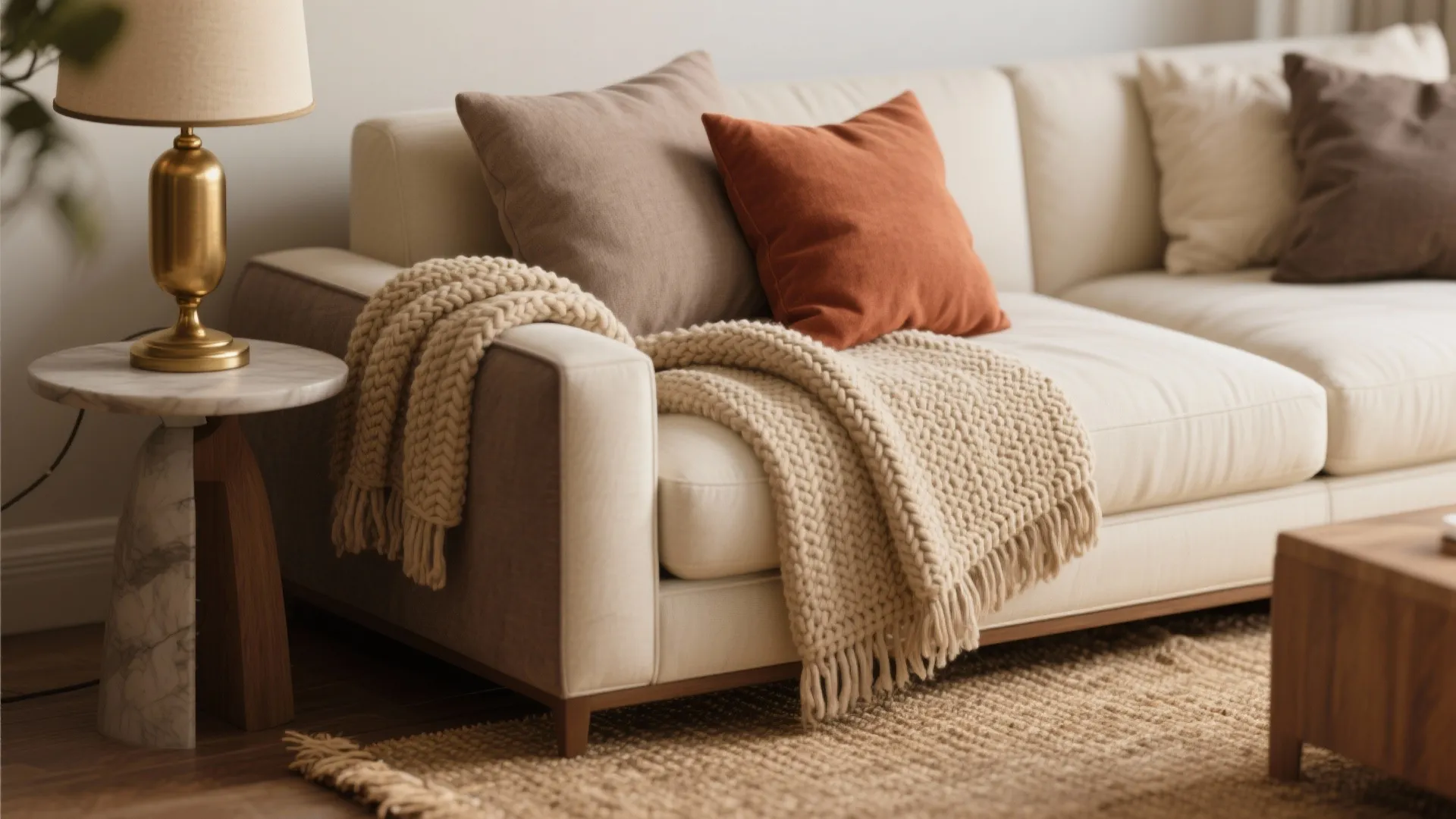 1. Layered Neutrals with Warm Accents