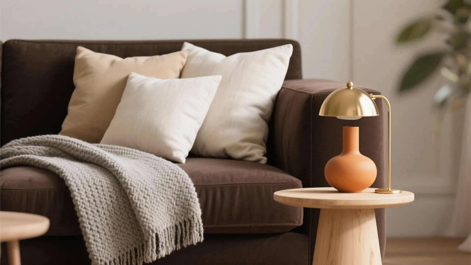 1. Layered neutrals to soften the richness