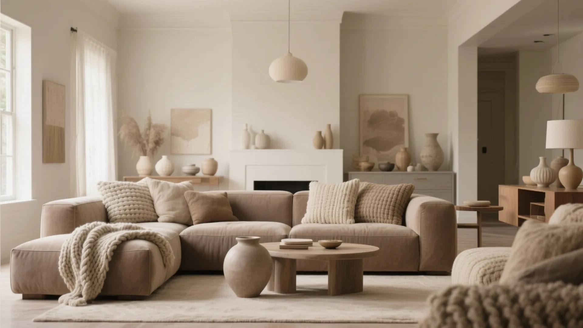 2. Layered Neutrals with Taupe as Anchor