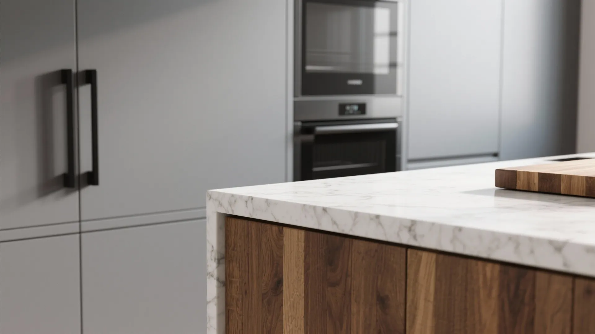 1. Layered neutrals with wood warmth