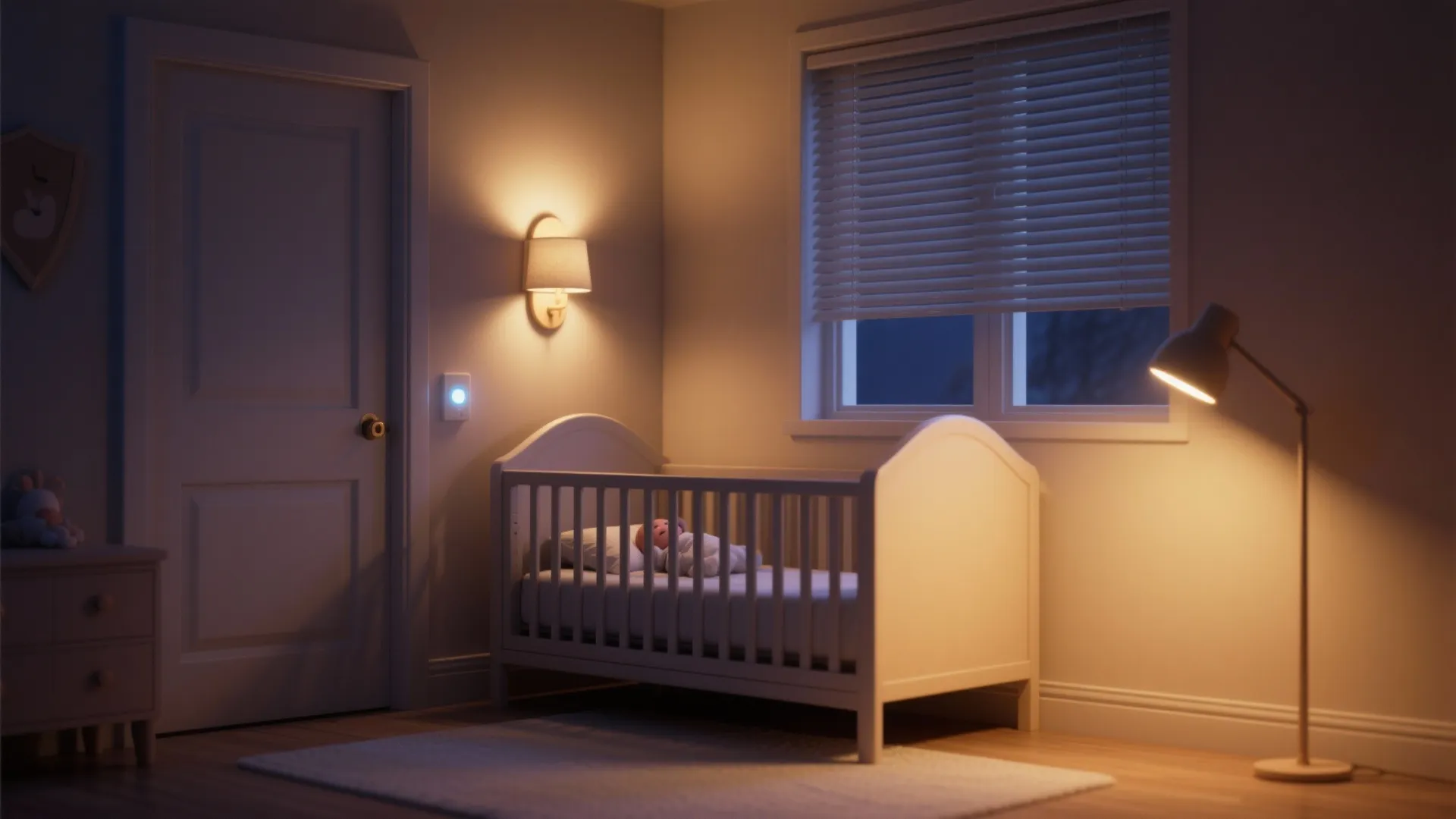 Soft-glow, layered night lighting