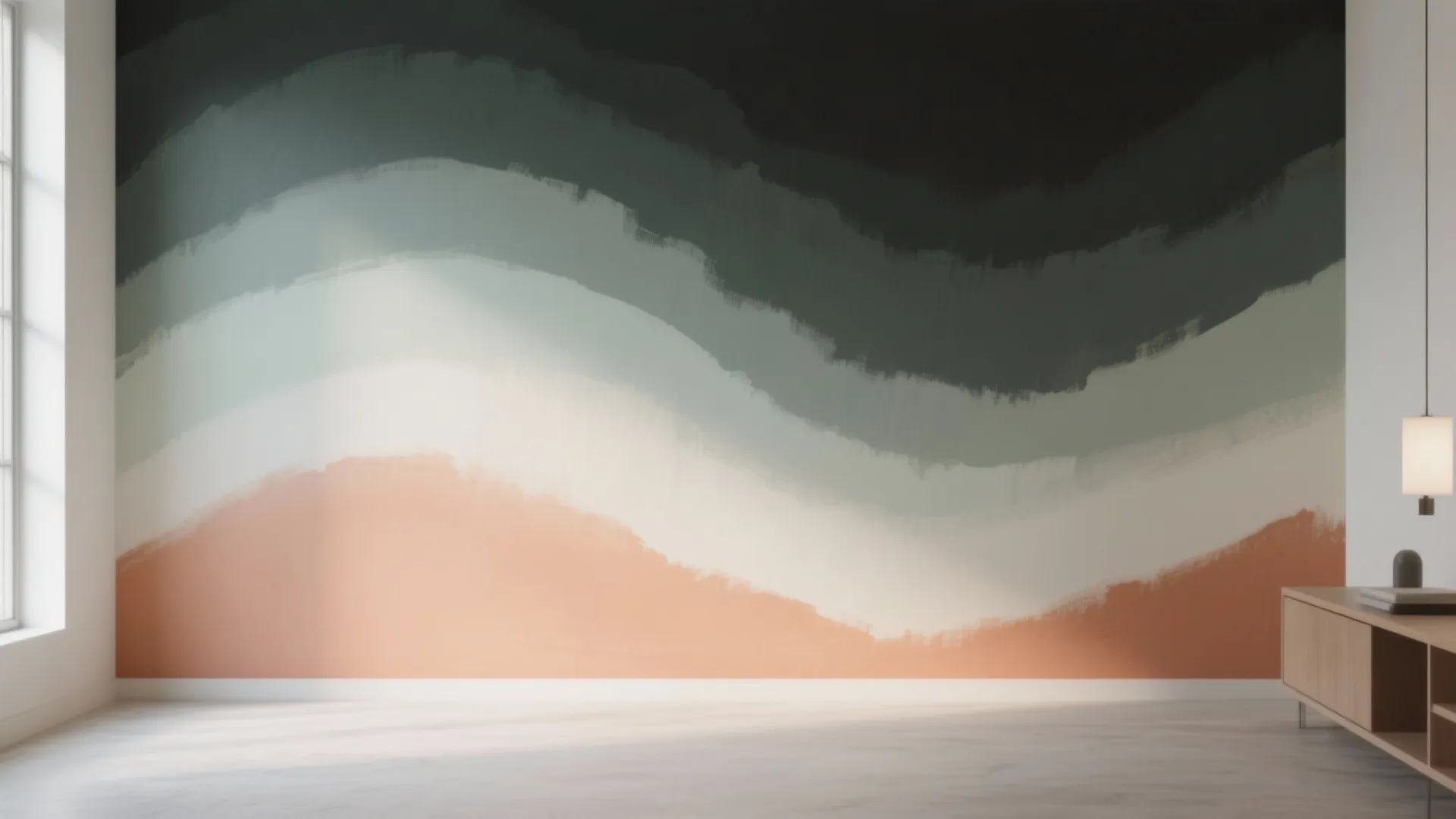 2. Layered silhouette ombré for depth