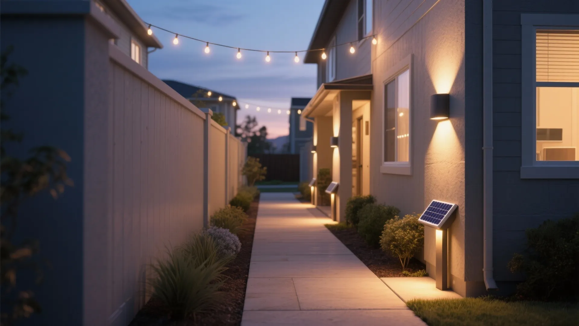 1. Layered Accent Lighting for Narrow Pathways