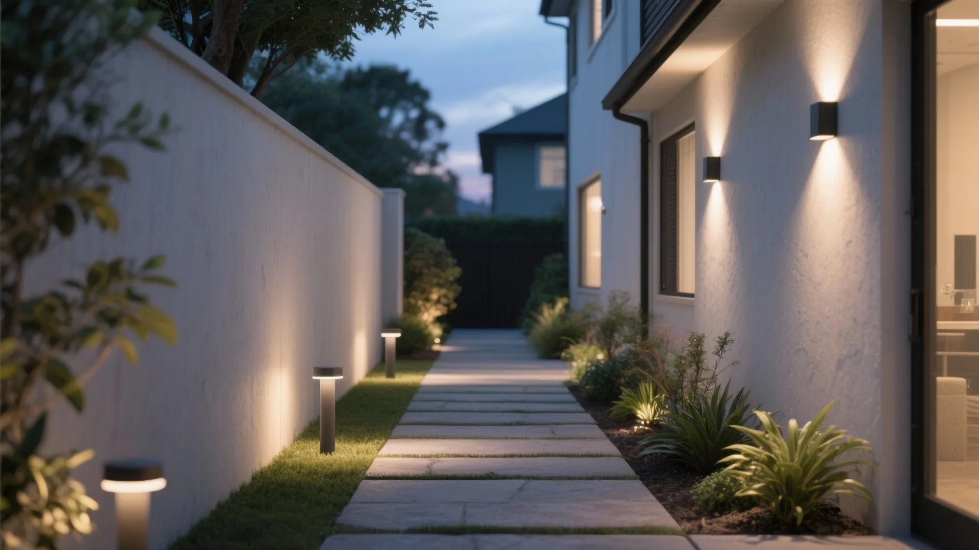 Layered Light: Path + Wall Wash