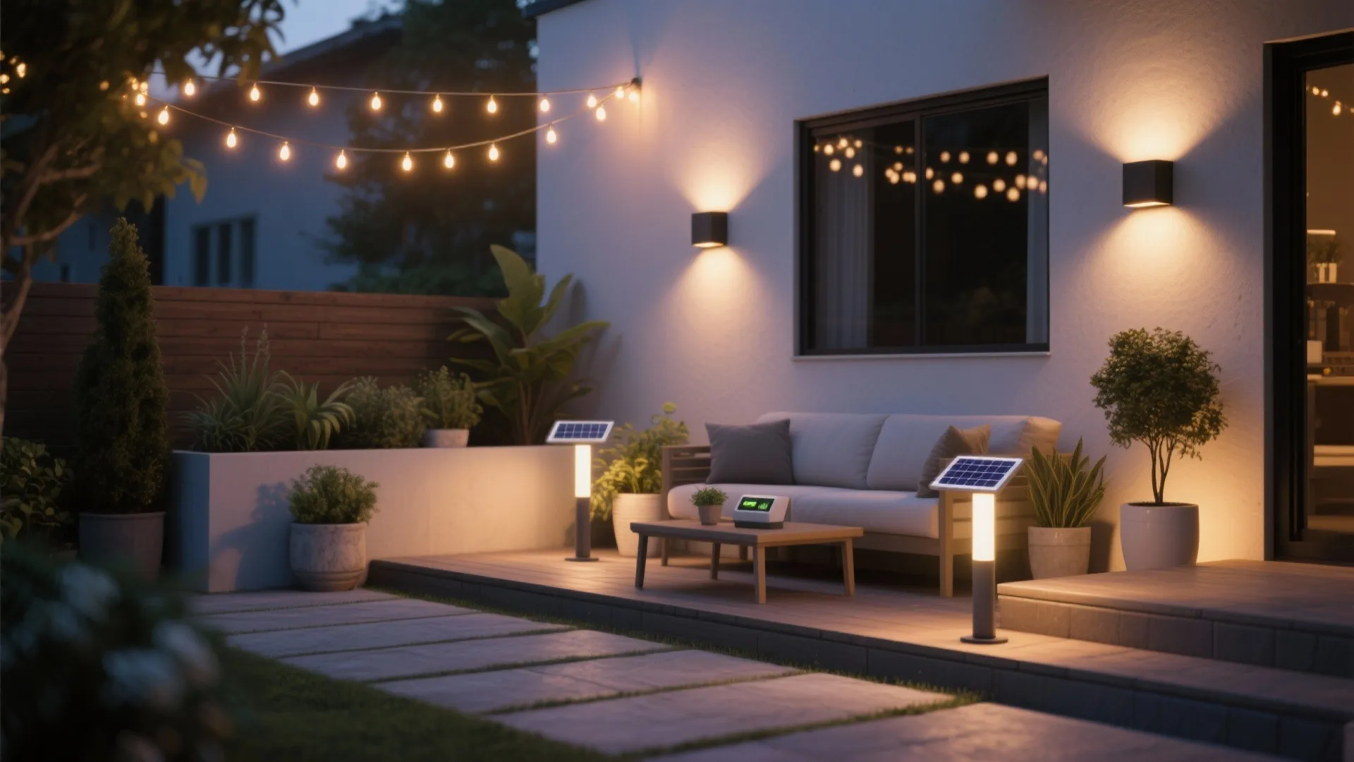 2. Create Layered Lighting for Patios