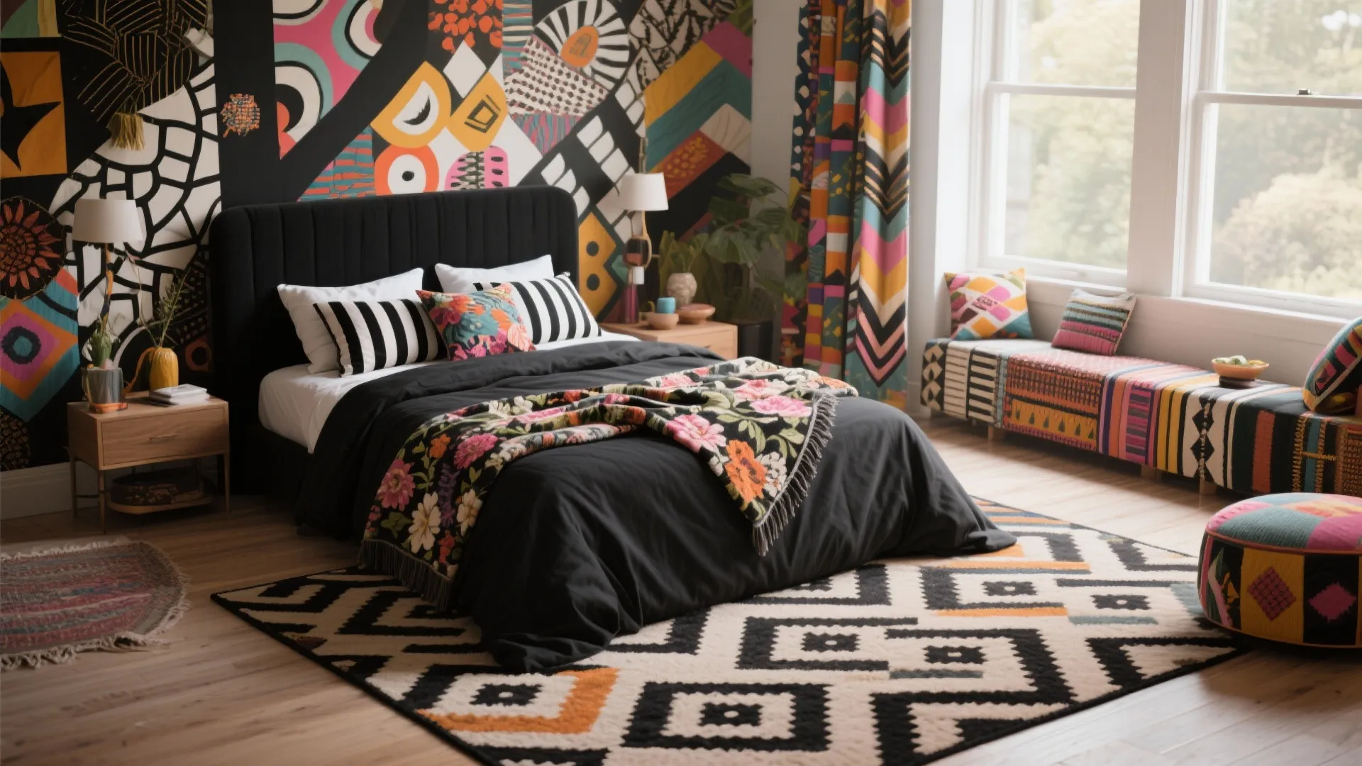 5. Layered patterns for eclectic charm