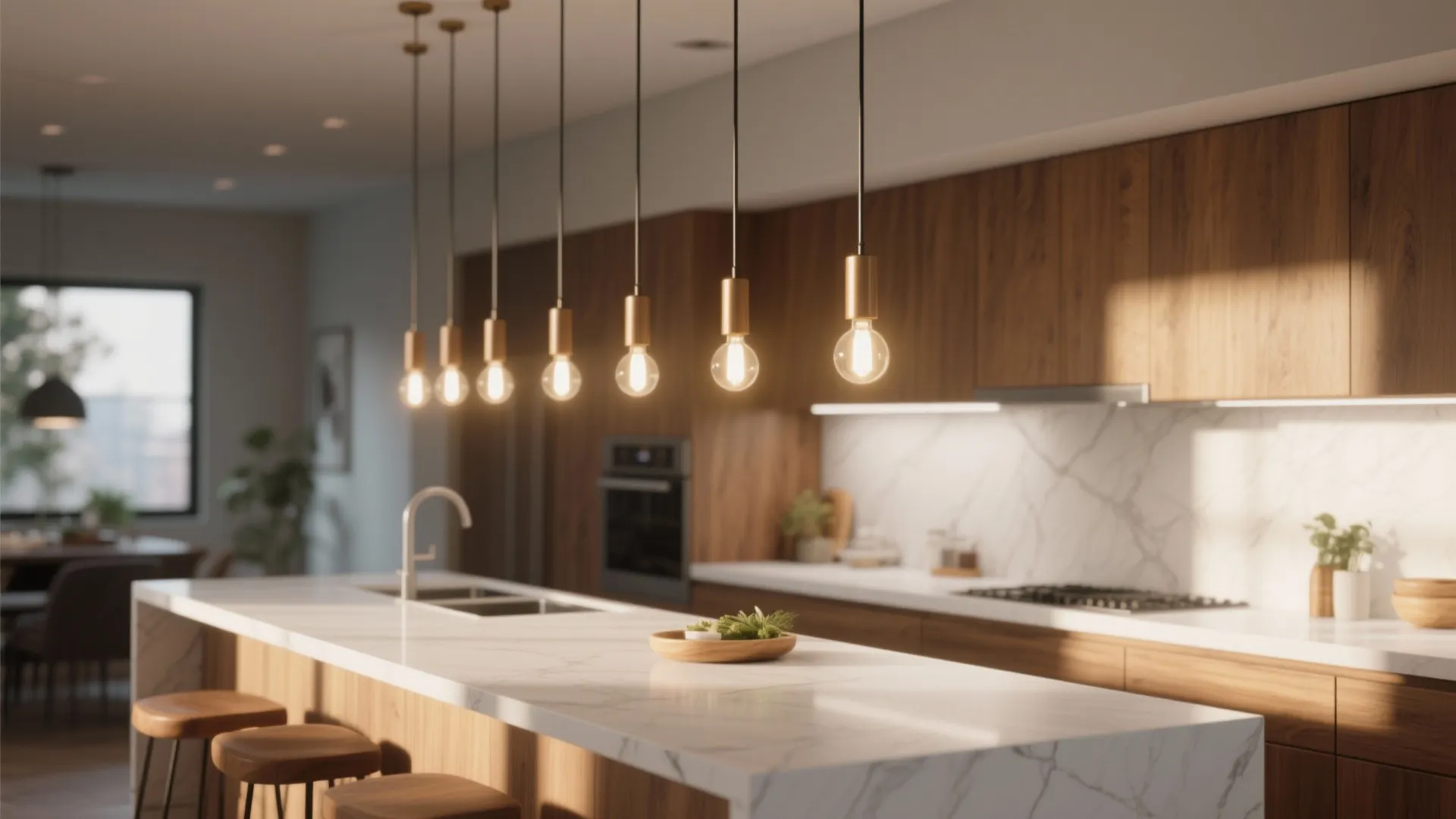 1. Layered Pendant Lighting