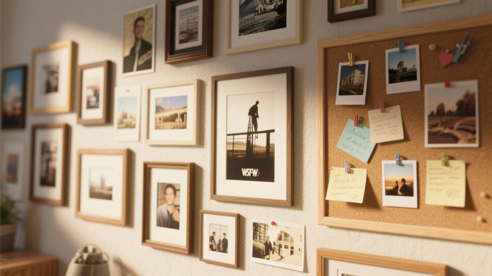 1. Layered Photo Walls