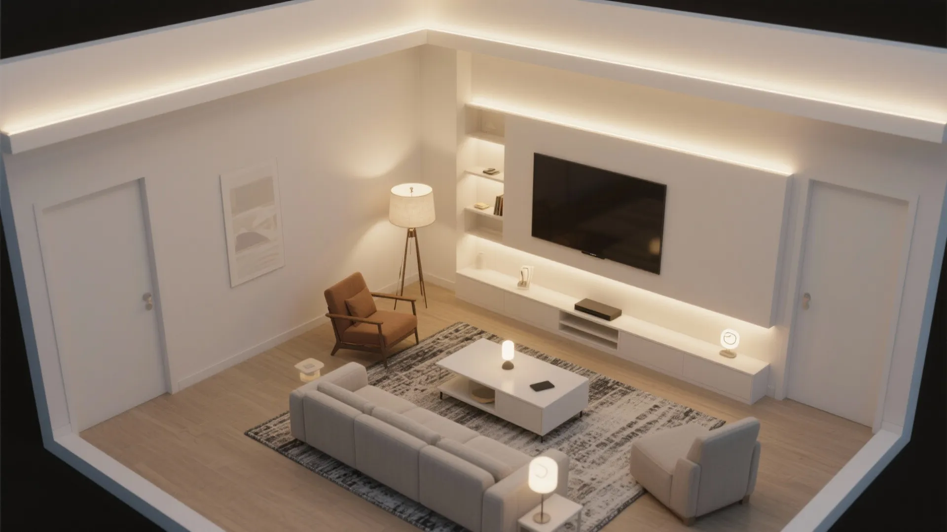 Layered Ambient + Task Lighting