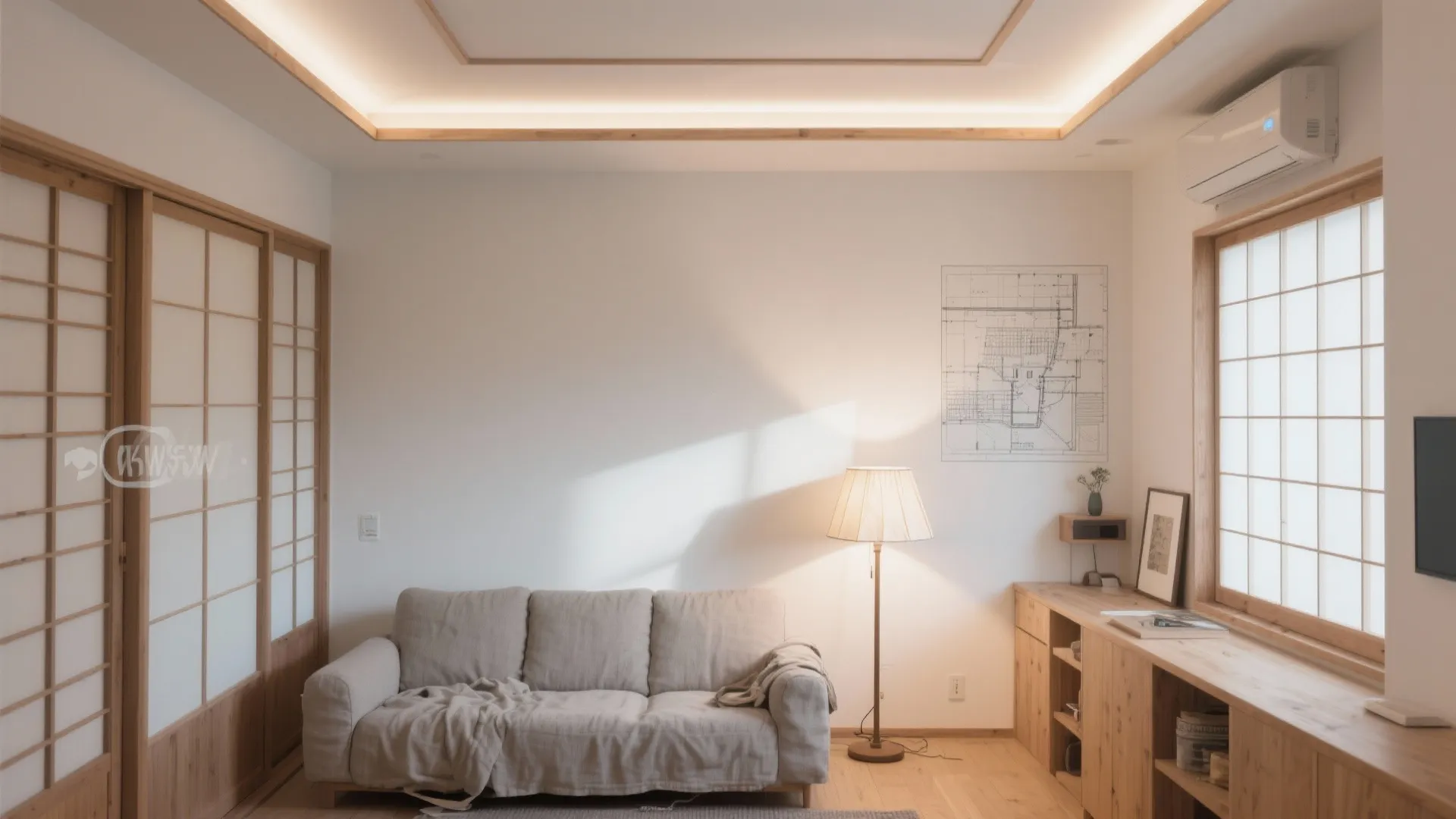 Tips 3: 照明は“面”で作り、色は3トーンまで（日本室内デザイン・日式風格）