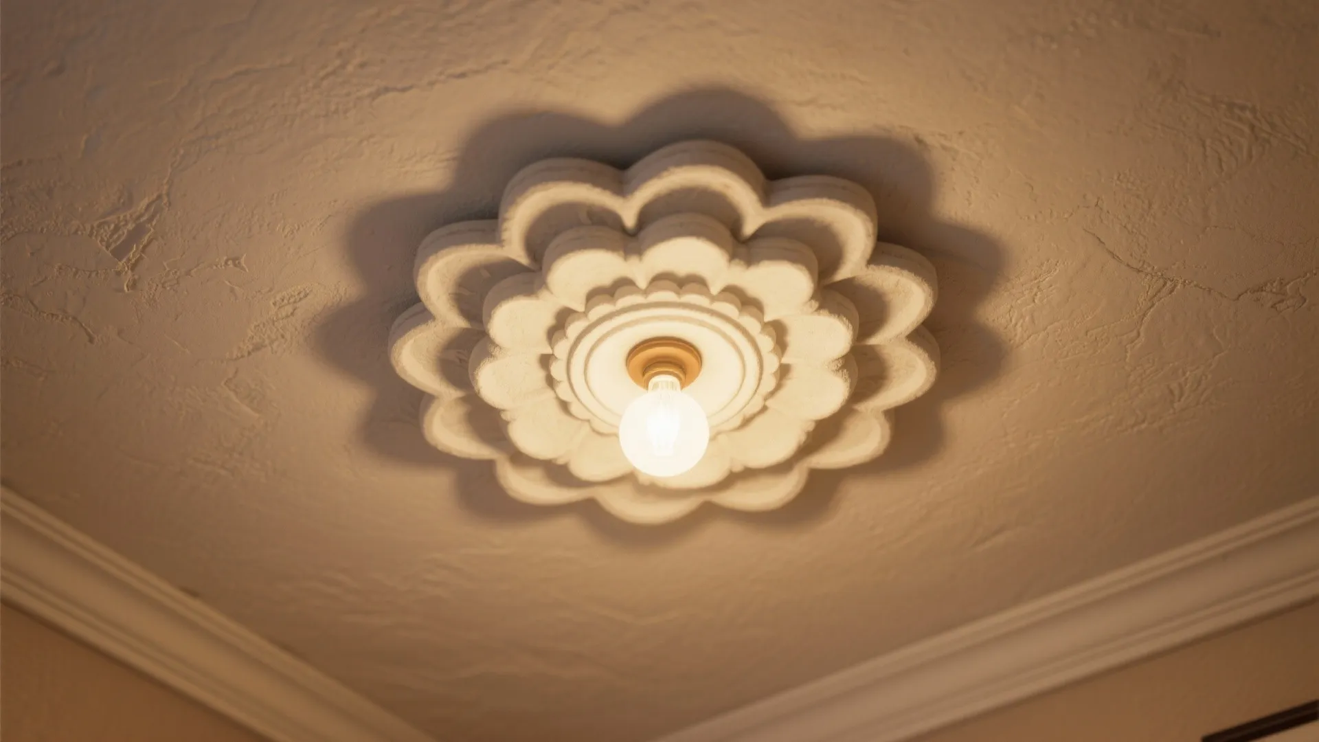 2. Layered Plaster Rosette