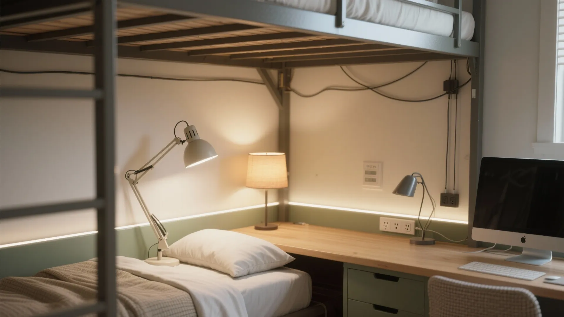 Layered, Plug-In Lighting for Focus and Mood