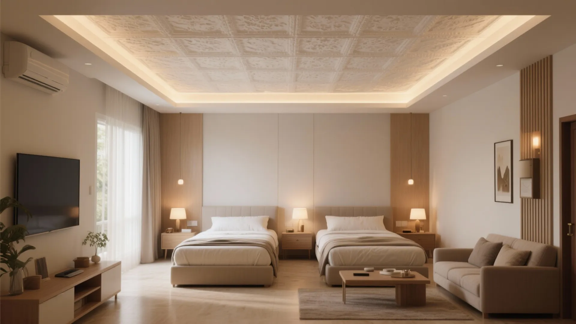 Layered POP False Ceiling
