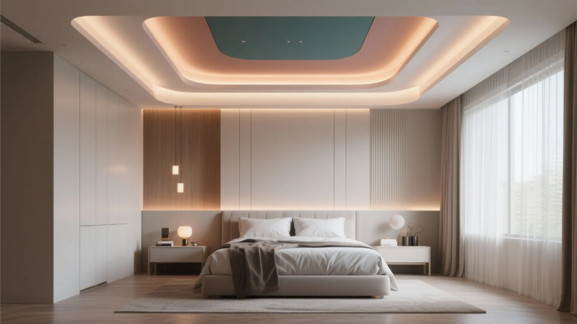 Layered POP Ceiling for Depth