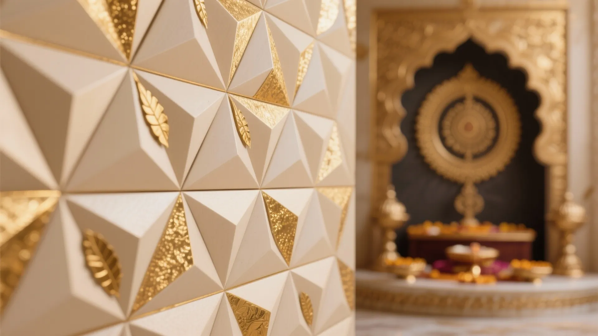 Layered POP Panels with Gold Highlights