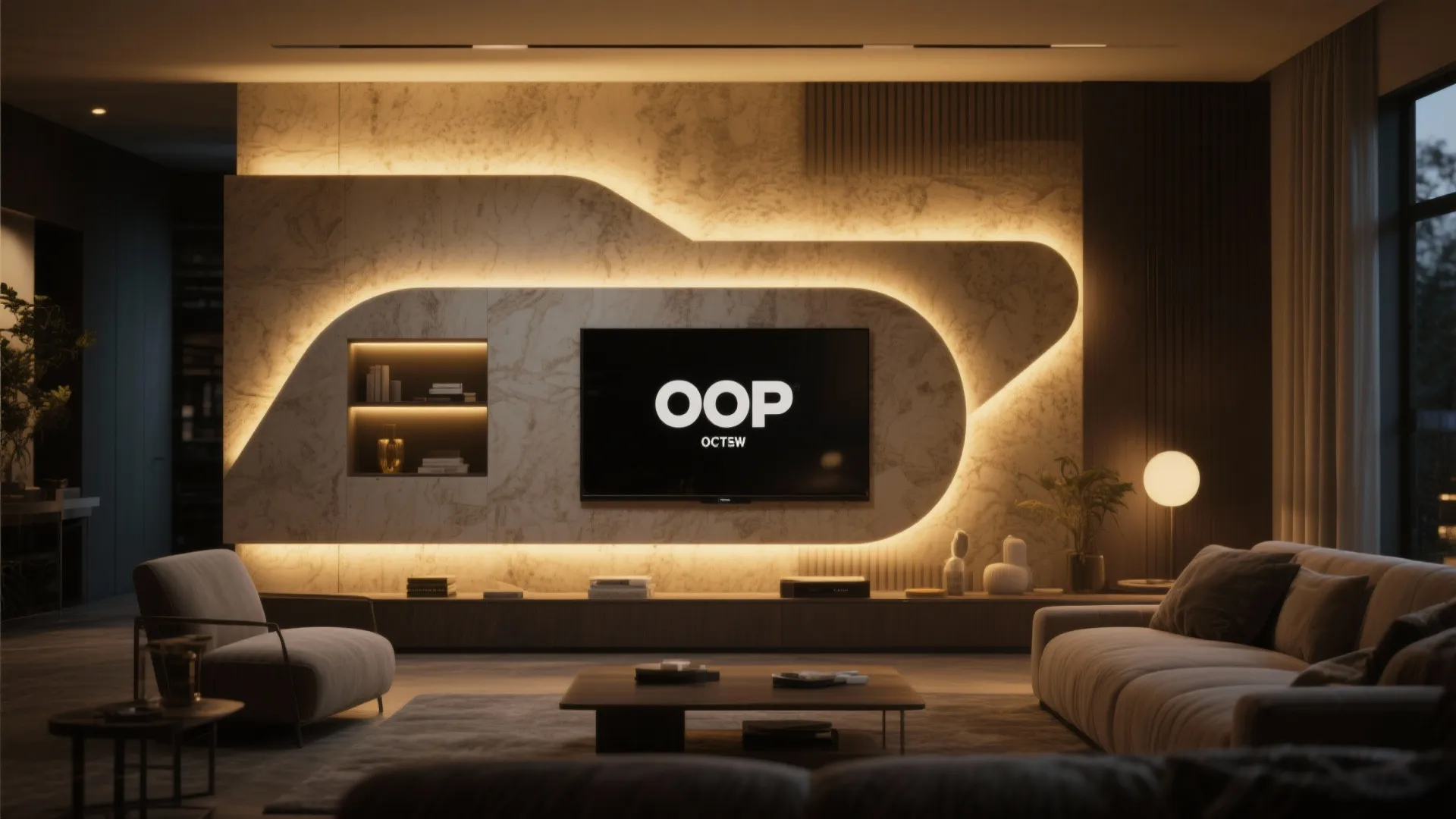 Layered POP with hidden lighting