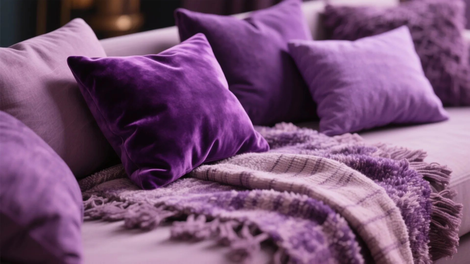 2. Layer different purples for depth