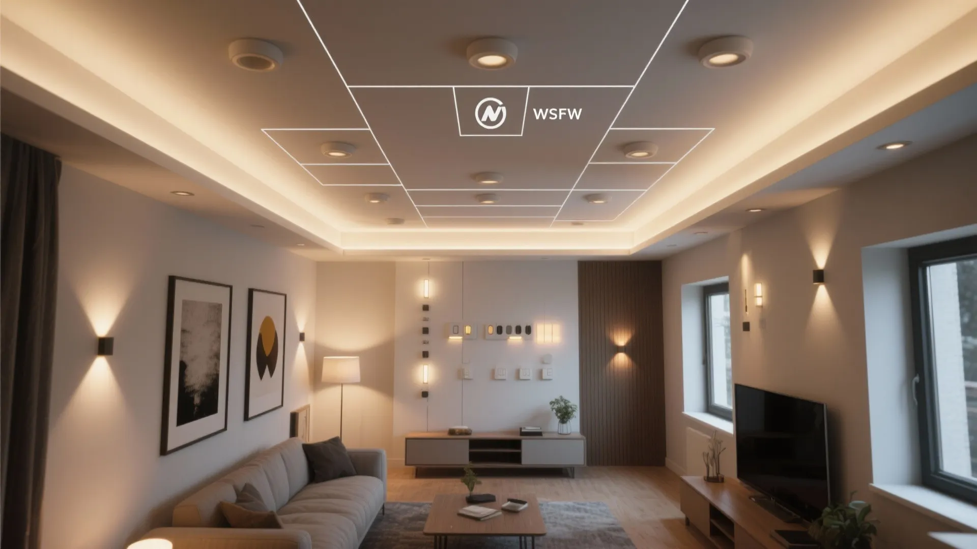 1. Layered Recessed Lighting for Depth