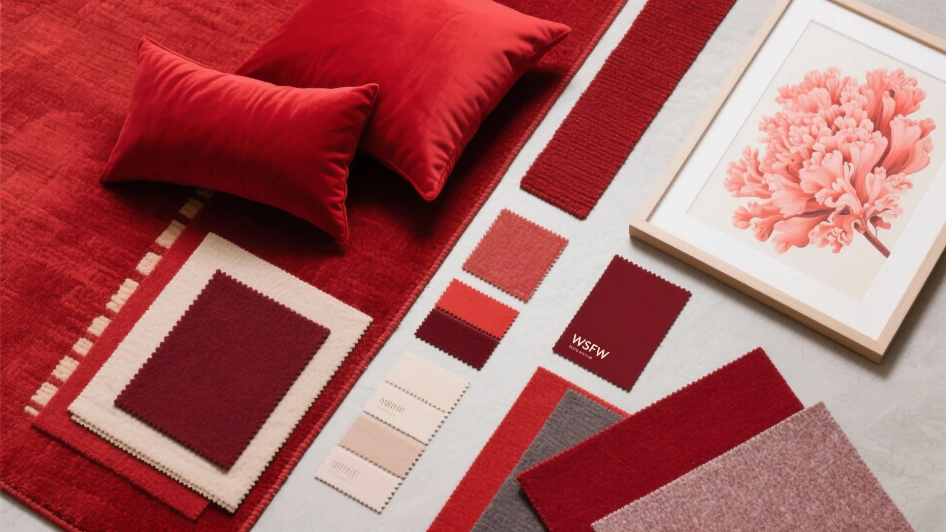 3. Layered Shades of Red