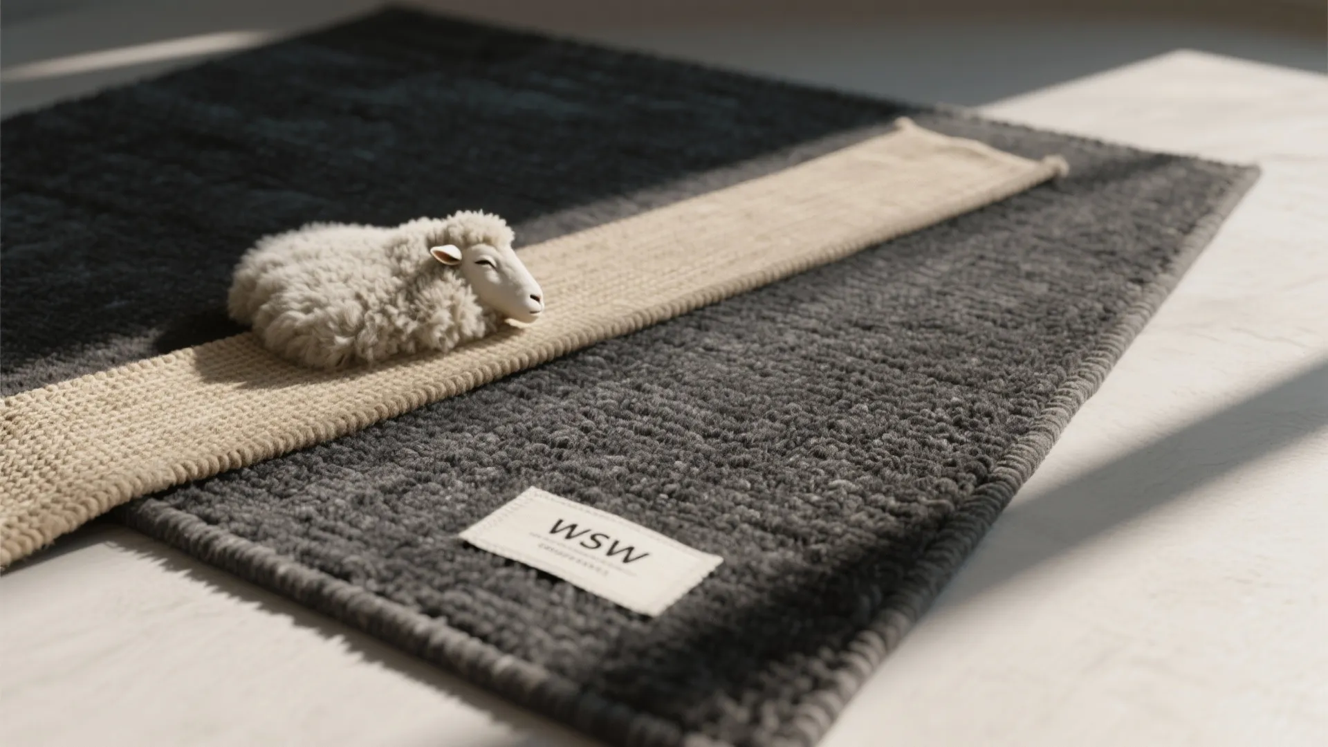 1. Layer with a lighter textured rug