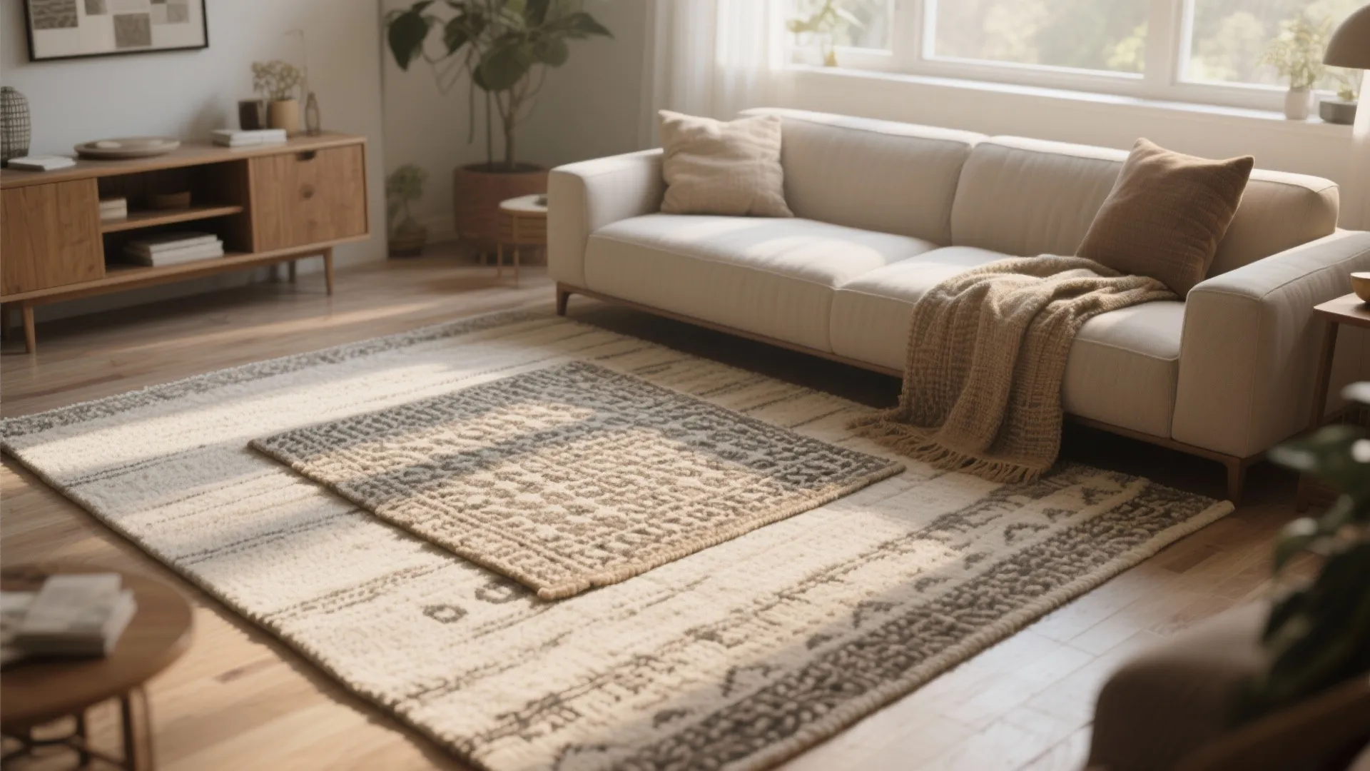 Layering Rugs for Depth