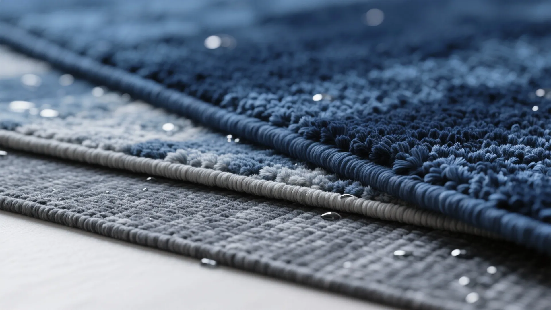 1. Layered textures: plush rug over flatweave