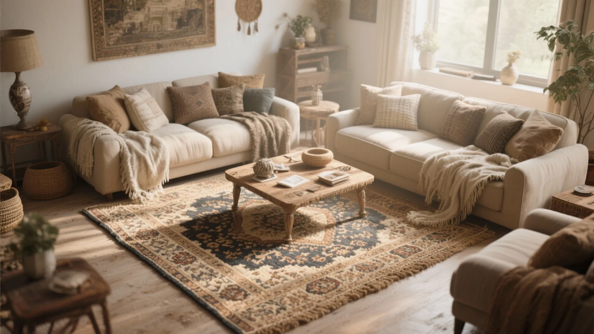 5. Layered Rugs to Bridge Styles