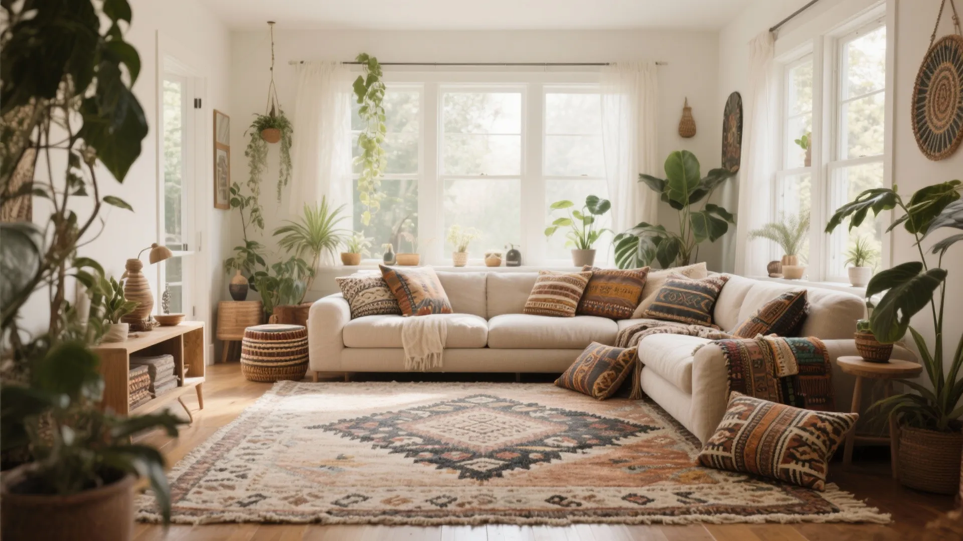 6. Layered Rugs for Depth
