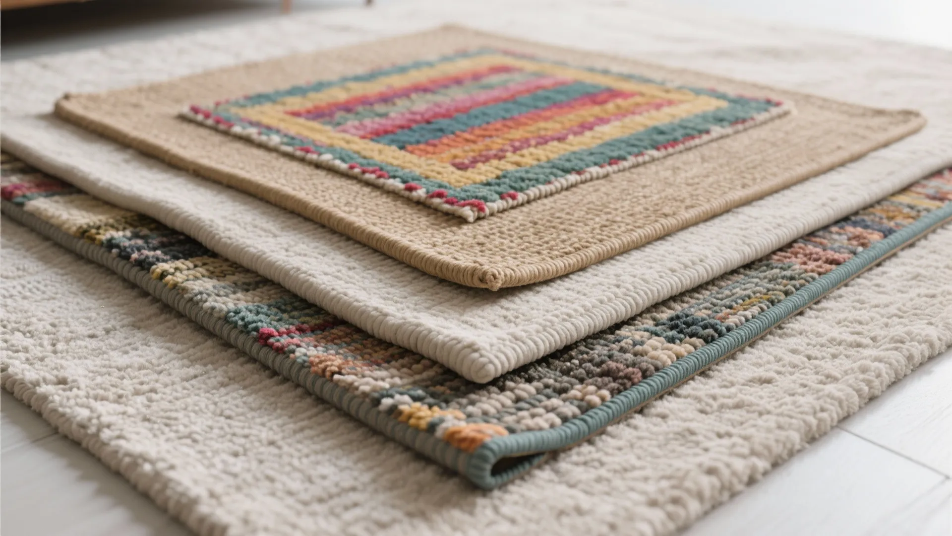 5. Layered Rugs for Texture and Zoning