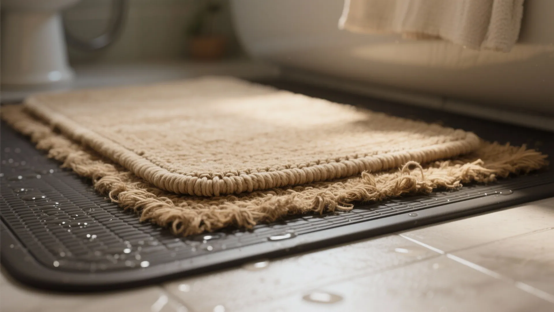 2. Layered rugs for warmth and texture