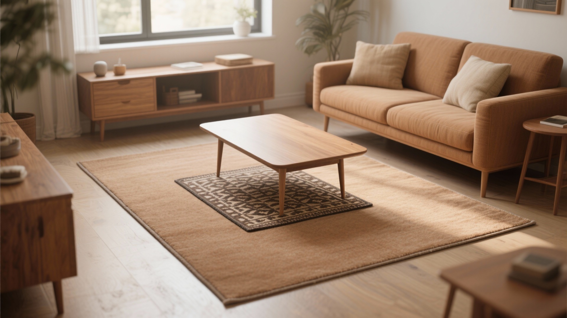 Light Brown Rugs: 5 Stylish Living Room Ideas