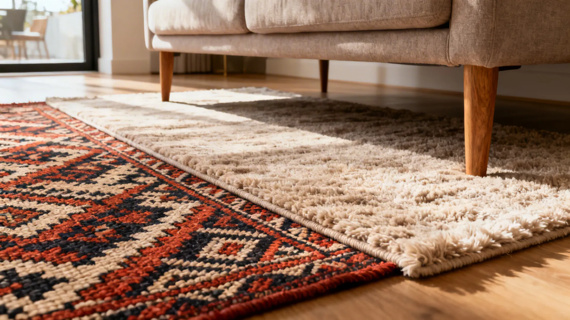 2. Layer Rugs to Define Zones