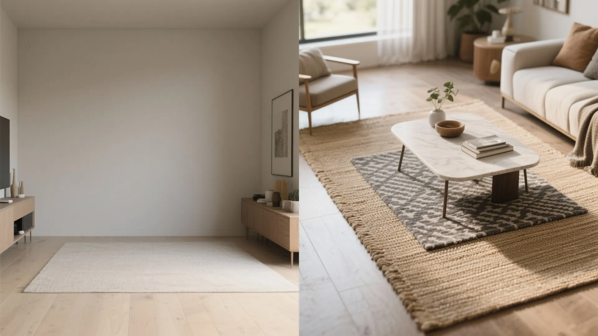 3. Layer rugs for depth and warmth