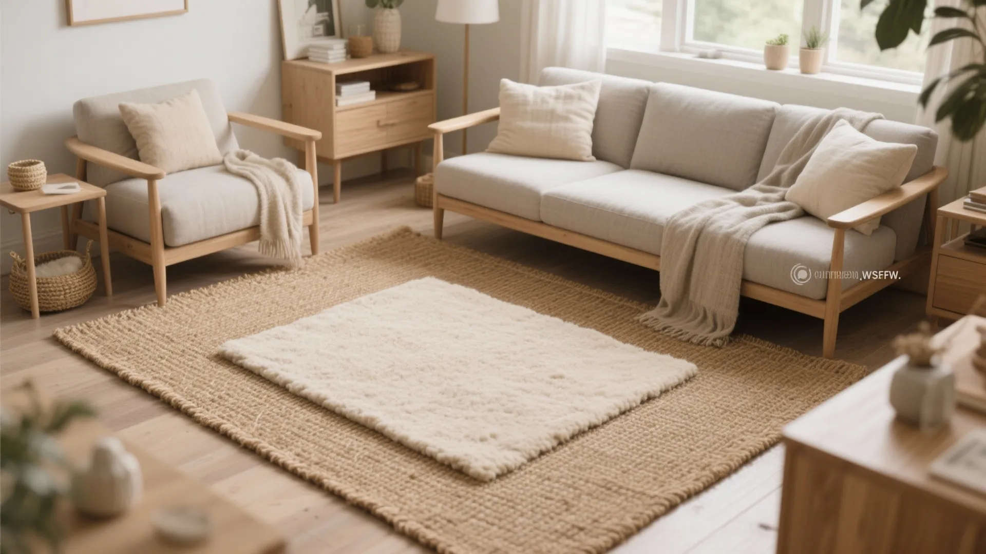 Rug Layering for Depth and Zoning