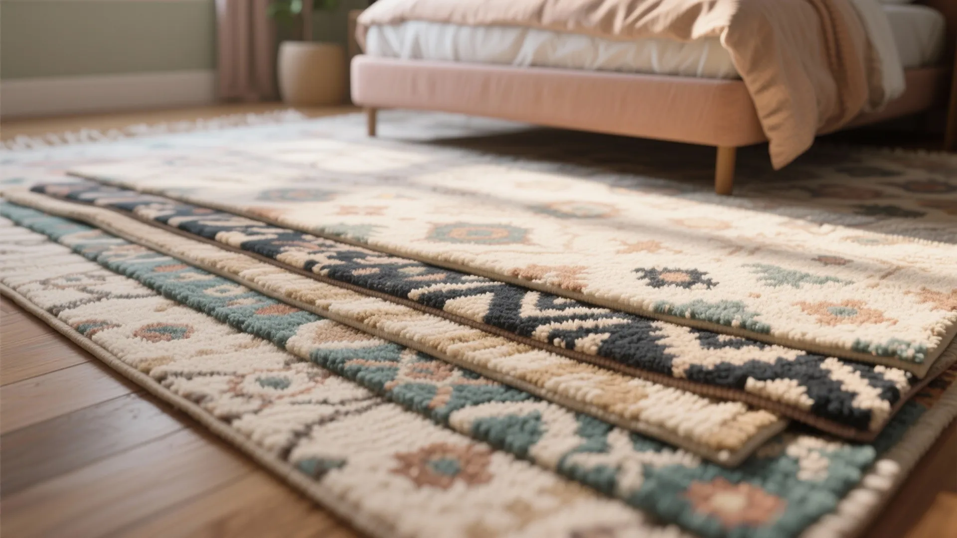 8. Cozy Layered Rugs