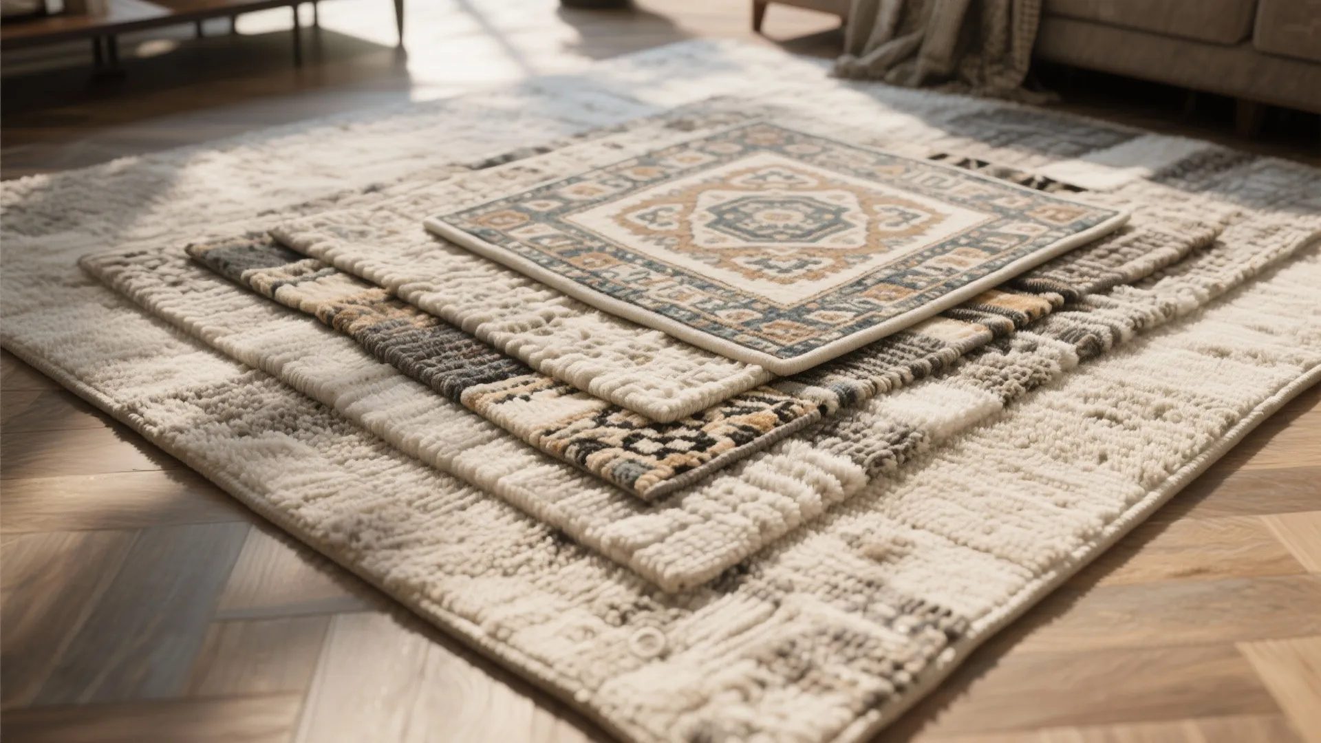 5. Layering Rugs for Texture