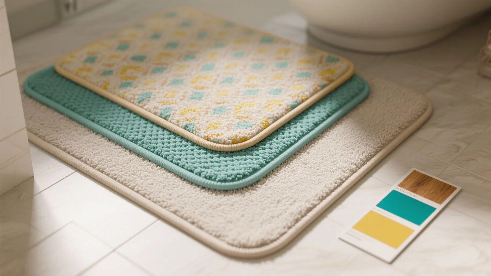 1. Layered rugs for texture and color