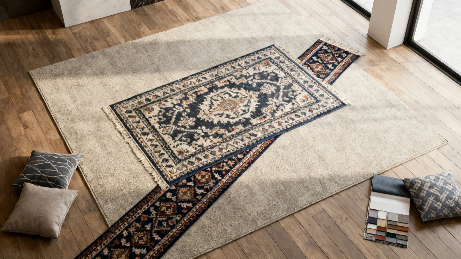 4. The Layered Look: Runner + Area Rug or Multiple Rugs